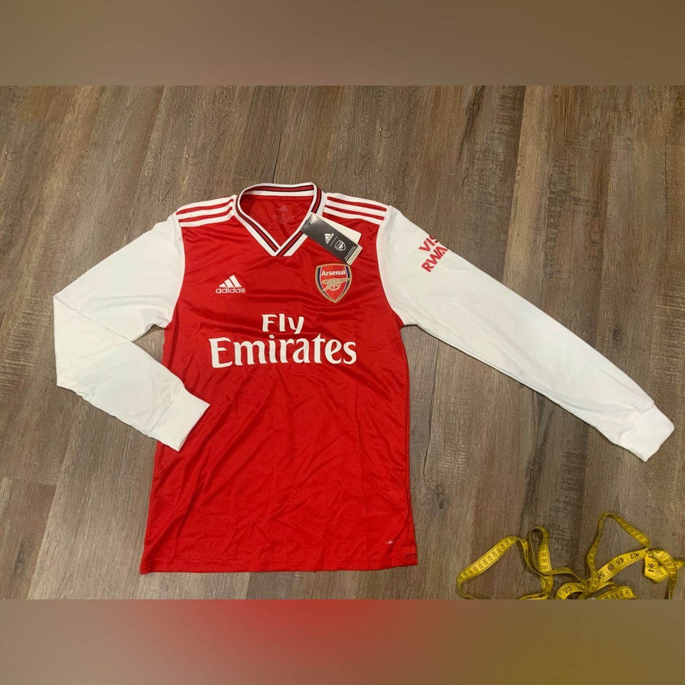 ARSENAL 2019 2020 Long Sleeve HOME SHIRT FOOTBALL SOCCER JERSEY EH5645 SIZE S - Picture 1 of 11
